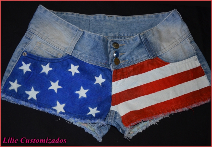 Shorts com a bandeira americana!